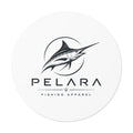 Pelara Marlin Logo Round Sticker — Pelara Logo Series