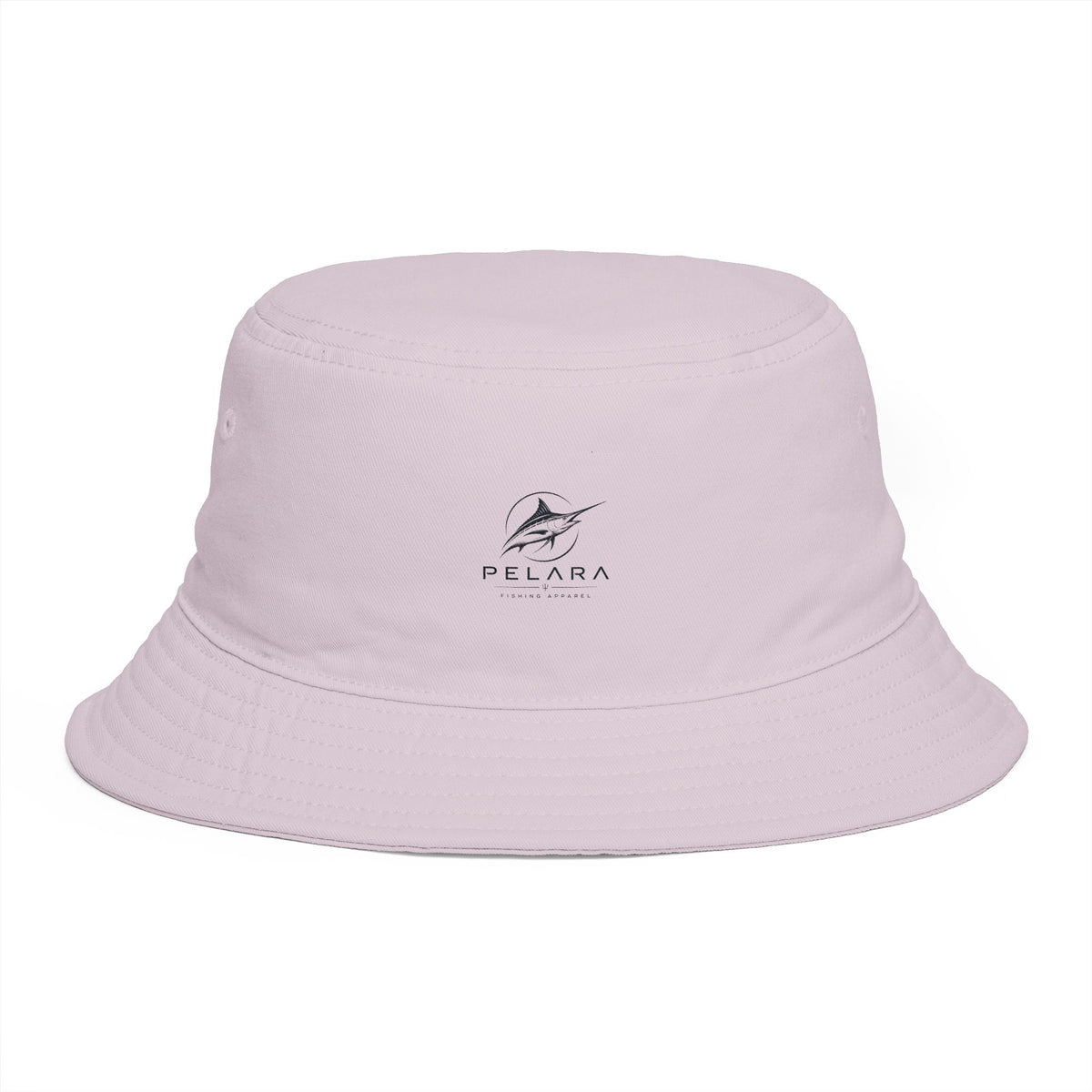 Pelara Marlin Logo Bucket Hat — Lightweight Beach & Fishing Sun Hat